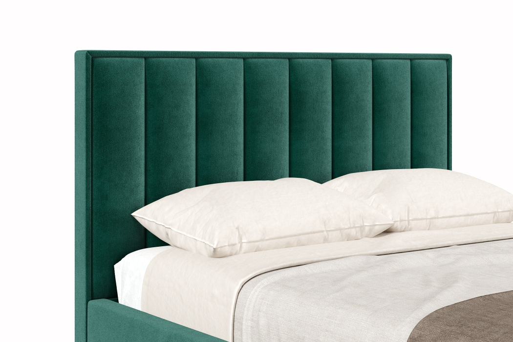 Мягкая кровать, Кровать Анкона 1200 с подъёмным механизмом, велюр