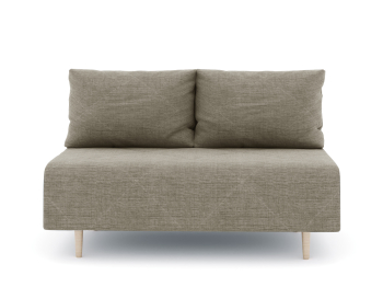 Диван прямой нераскладной Милли мини 2-х  местный без подлокотников, рогожка Люкс