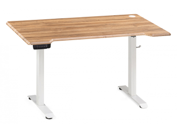 Компьютерный стол Маркос с механизмом подъема 140х80х75, белый