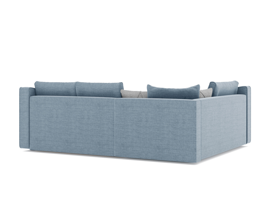 Диваны угловые в гостиную, Диван-кровать угловой Френсис дельфин, рогожка