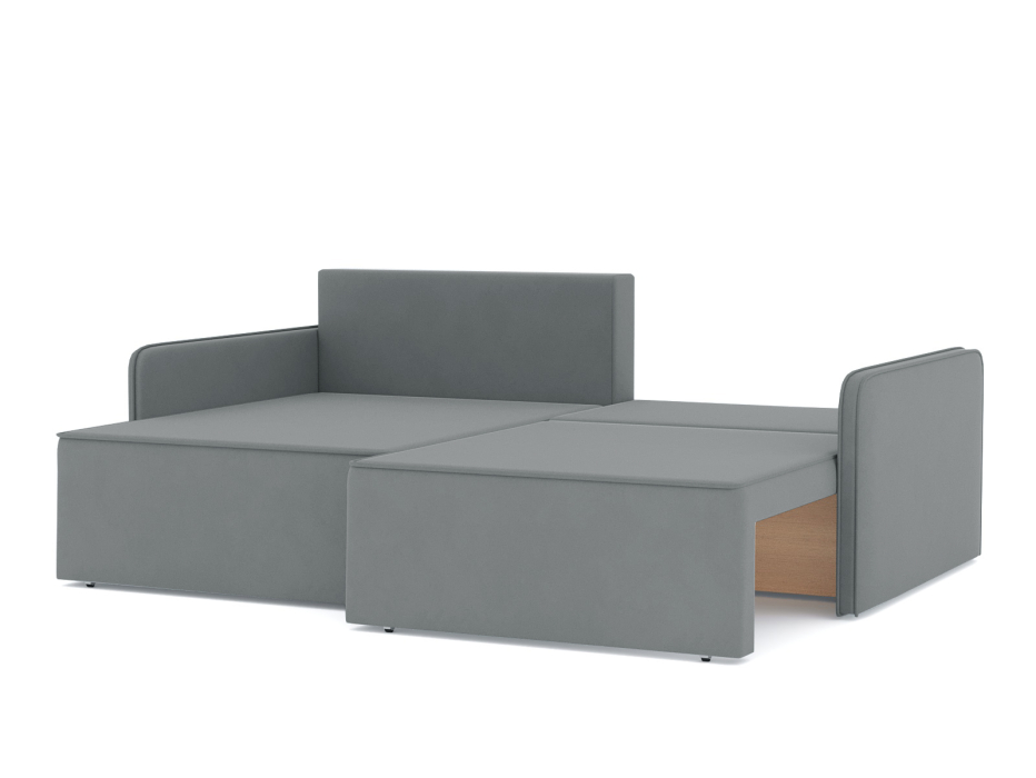 Диваны угловые в гостиную, Диван-кровать угловой еврокнижка Блюм, велюр