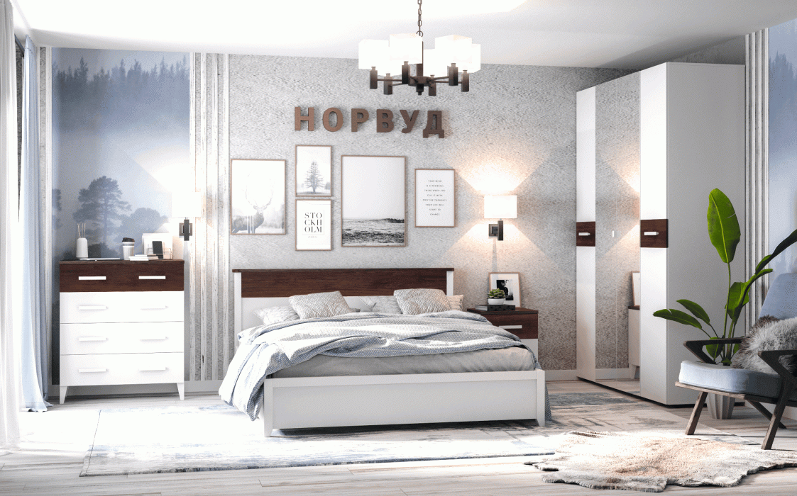 Кровати, Норвуд 33 Кровать 1400*2000+орт.осн