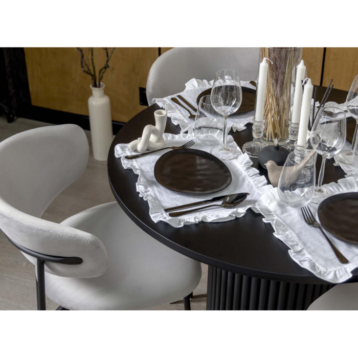 Обеденные столы, Стол Барел 110 (черные ноги)