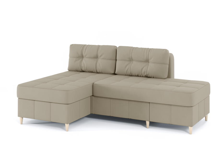 Диваны угловые в гостиную, Диван-кровать угловой Оливер Люкс 2 еврокнижка-трансформер, велюр