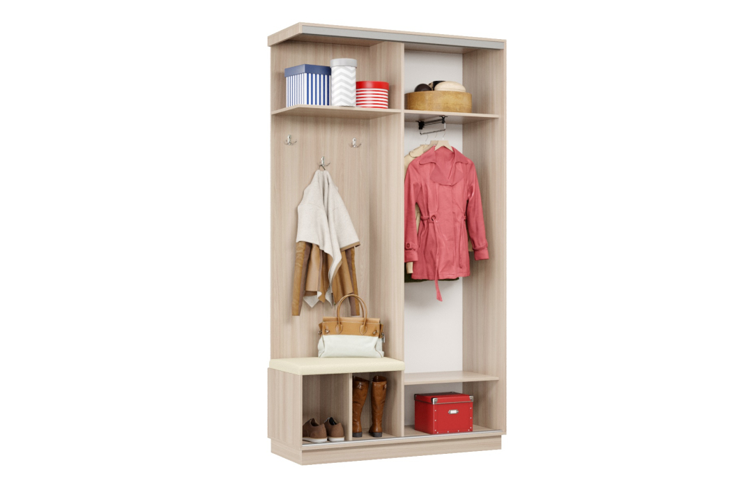 Прихожие, Прихожая Премьер 01 Лайт Мини 05 Левая Мягкая