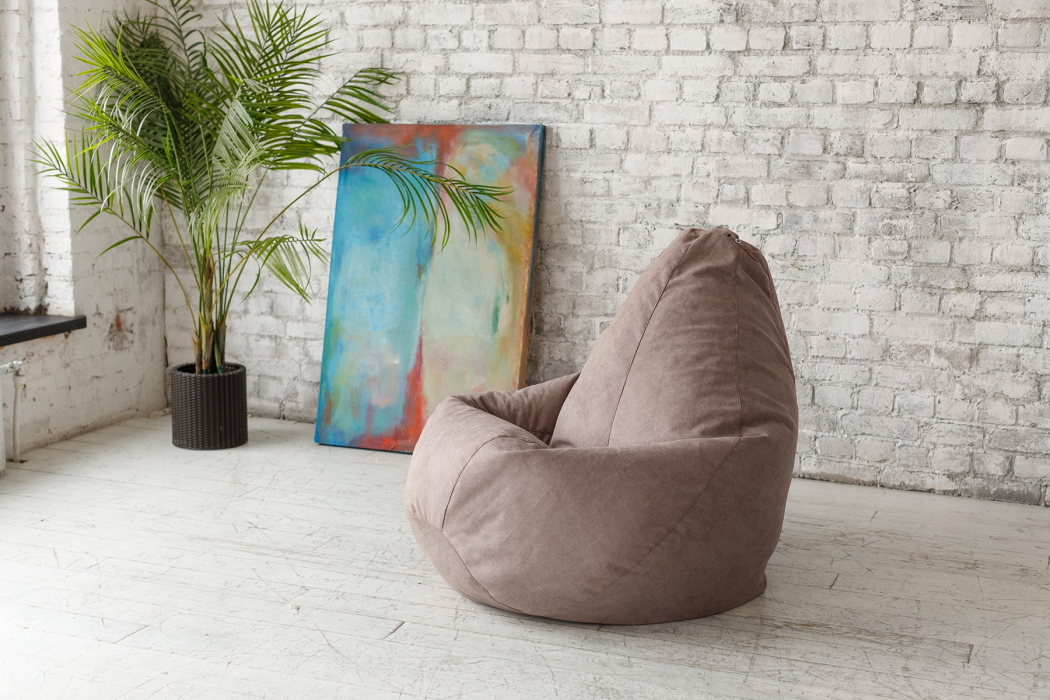 Кресло для отдыха, Кресло Мешок Груша,Велюр  XL 125х85