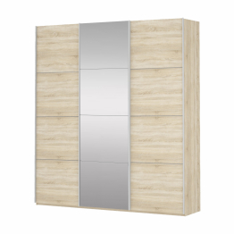 Шкаф Прайм трио 2ДСП+1зеркало 2300 х 1800 х 570