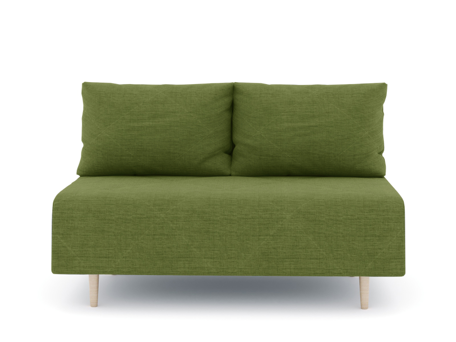 Дизайнерские диваны для гостиной, Диван прямой нераскладной Милли мини 2-х  местный без подлокотников, рогожка Люкс