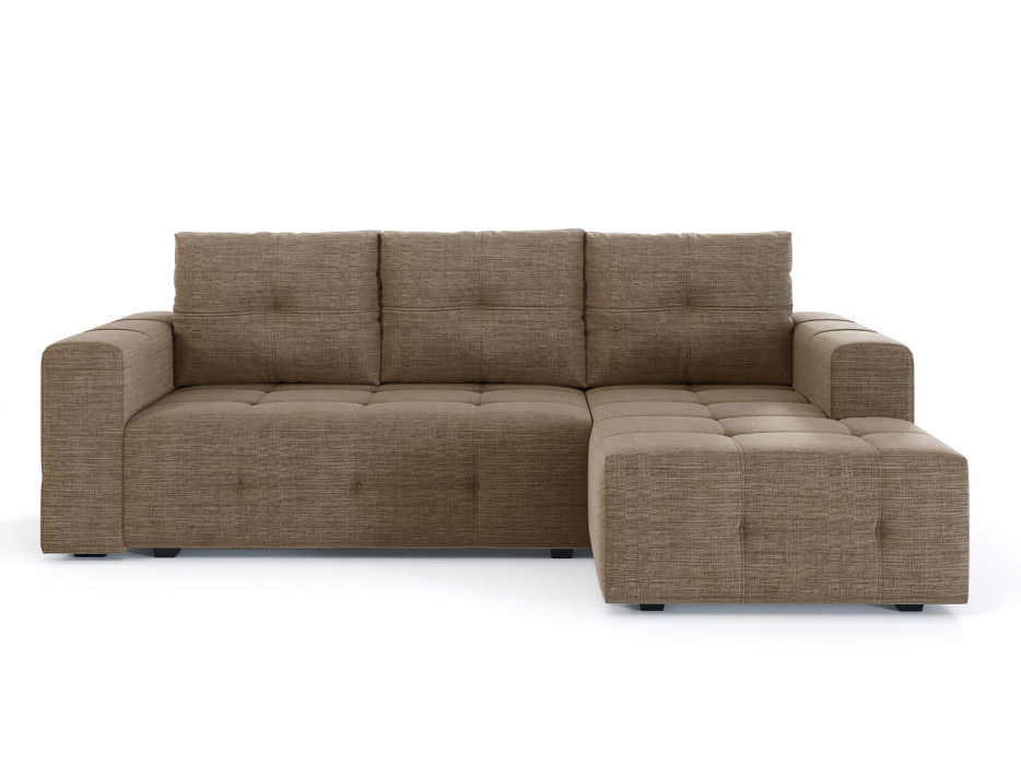 Диваны угловые в гостиную, Диван-кровать угловой Прадо, еврокнижка, рогожка Люкс