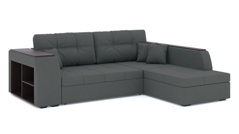 Диван-кровать угловой Брюссель дельфин, велюр