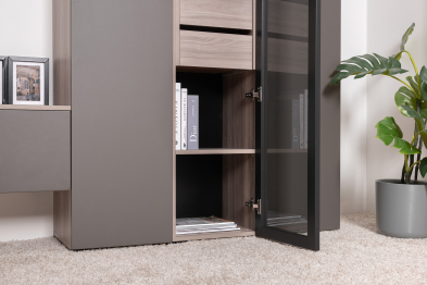 Шкаф-витрина Роквуд 16.322.04