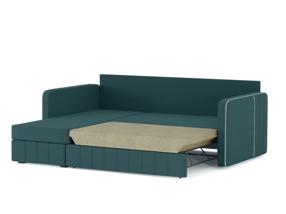 Диваны угловые в гостиную, Диван-кровать угловой Cлим дельфин, велюр