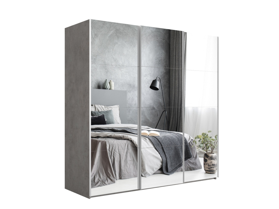 Шкафы-купе 3-х дверные, Шкаф-купе Эста Зеркало+Зеркало+Зеркало 240х66х240