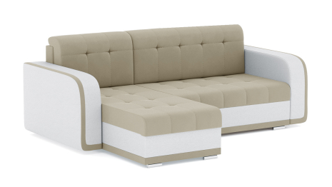 Диван-кровать угловой Генри еврокнижка, велюр+кож.зам