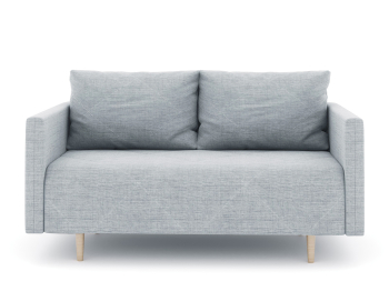 Диван прямой нераскладной Милли мини 2-х  местный с подлокотниками, рогожка Люкс