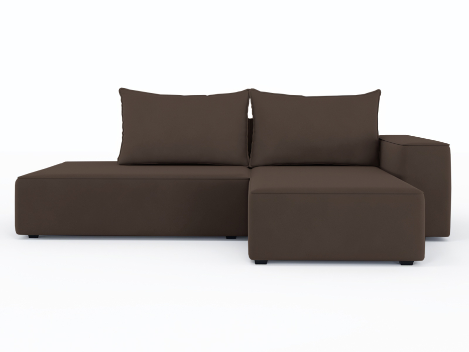 Диваны угловые в гостиную, Диван-кровать угловой Кензо еврокнижка, велюр