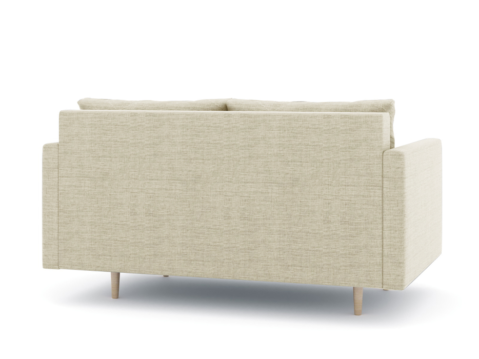 Диваны прямые кухонные, Диван прямой нераскладной Милли мини 2-х  местный с подлокотниками, рогожка Люкс