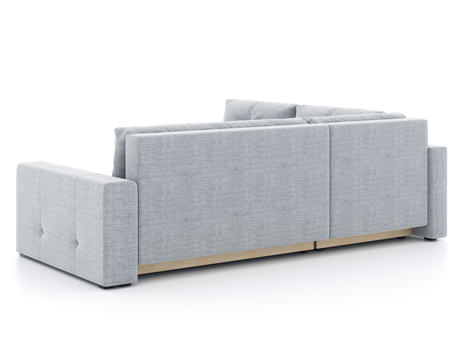 Гостиная, Диван-кровать угловой Леос НПБ, рогожка