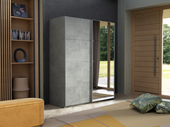 Шкаф-купе Эста ДСП+Зеркало 160х66х240