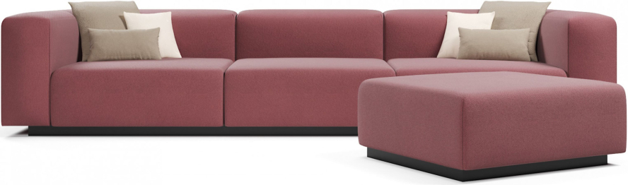 Диван прямой модульный нераскладной Наполи 2, велюр