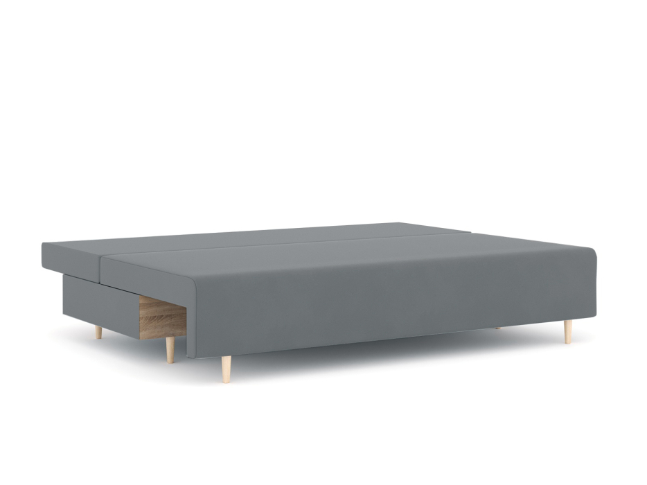 Диваны еврокнижки, Диван-кровать еврокнижка Смайл без подлокотников, велюр