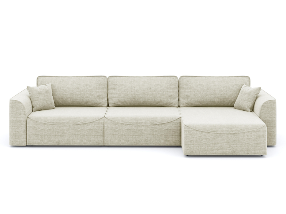 Диваны угловые в гостиную, Диван-кровать угловой Рафаэль 3 секции еврокнижка НПБ, рогожка