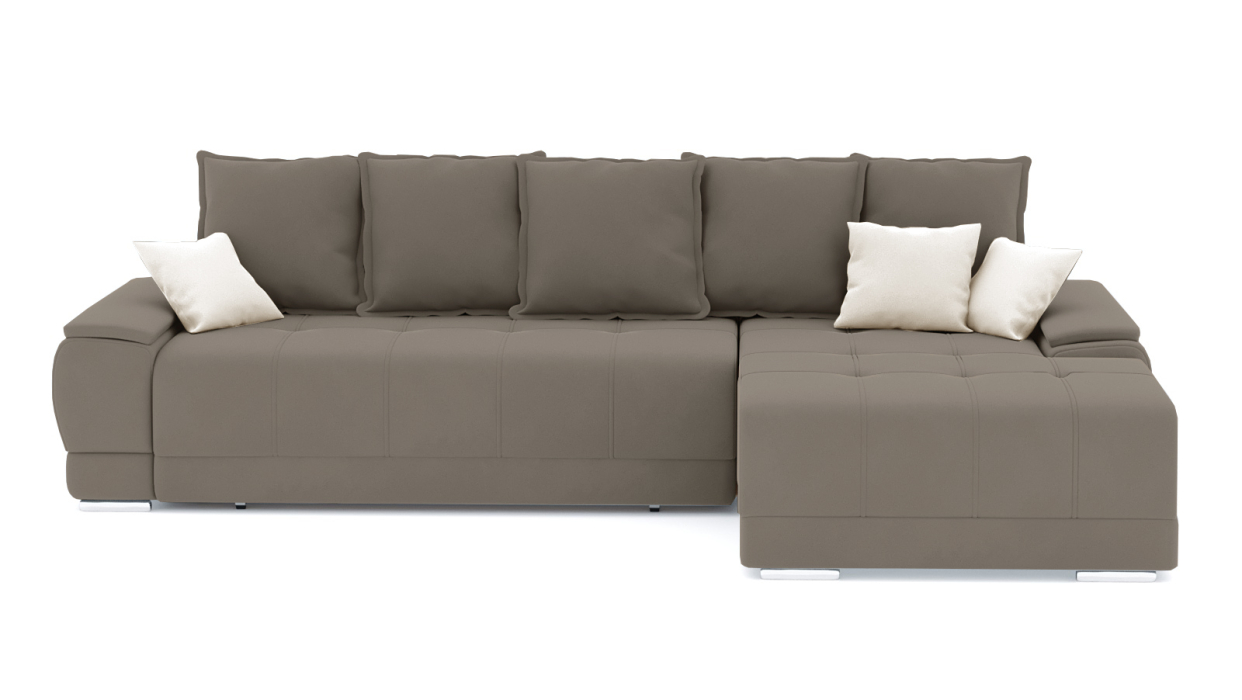 Гостиная, Диван-кровать угловой Нордвикс ПБ, велюр