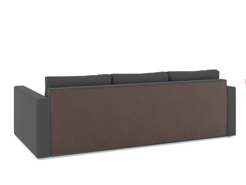 Диваны угловые в гостиную, Диван-кровать угловой Турин дельфин, велюр