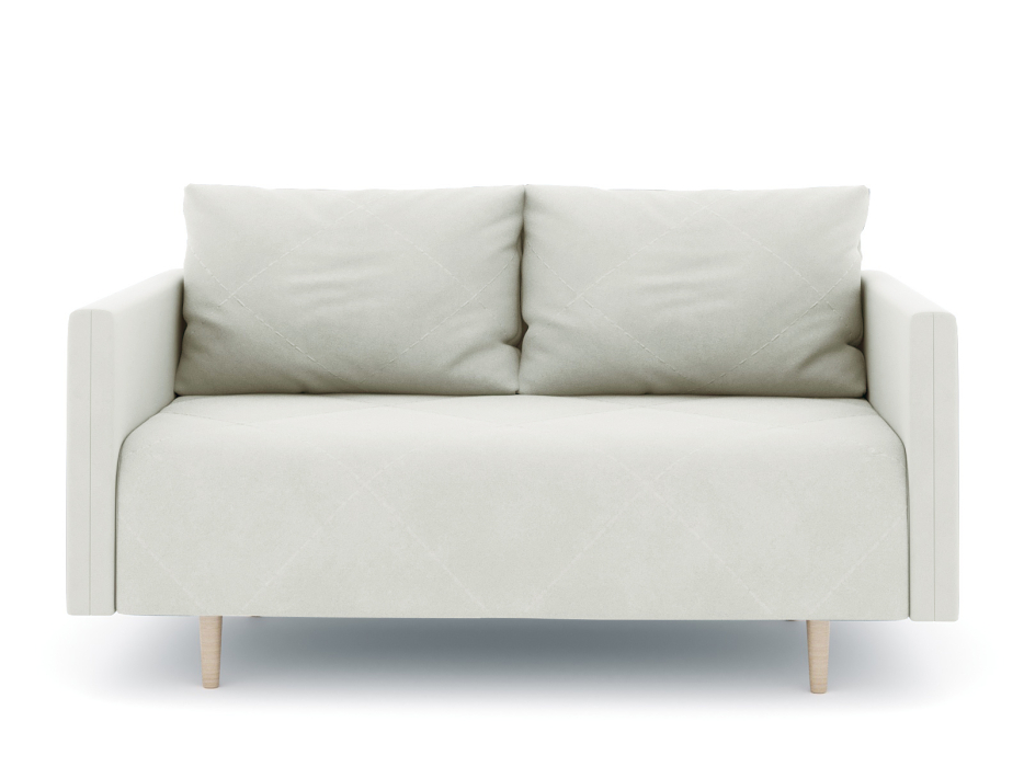 Диваны прямые кухонные, Диван прямой нераскладной Милли мини 2-х  местный с подлокотниками, велюр