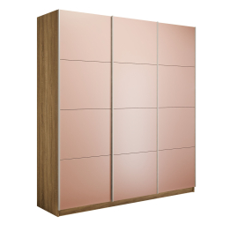 Шкаф-купе Эста 3-х дверный Стекла пудра/Доводчик 240х66х240