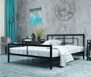 Кровать в стиле лофт Кантерано 0.9