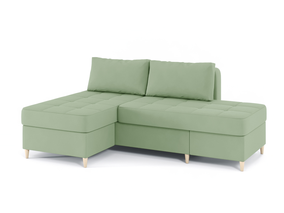 Диваны угловые в гостиную, Диван-кровать угловой Оливер 2 еврокнижка-трансформер, велюр