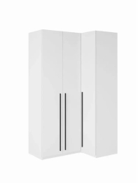 Угловой шкаф для одежды распашной с ящиками, София, 2200х900х1300мм