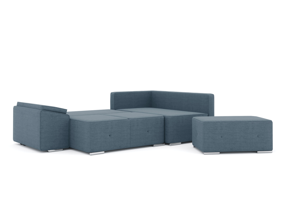 Диваны угловые в гостиную, Диван-кровать угловой Хавьер  ПБ еврокнижка, рогожка