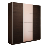 Шкафы-купе 3-х дверные, Шкаф-купе Эста 3-х дверный ДСП/Стекла пудра/Доводчик 240х66х240