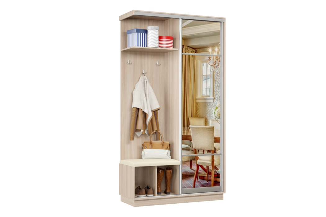 Прихожие, Прихожая Премьер 03 Лайт Мини 11 Левая Мягкая