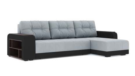 Диван-кровать угловой Милан ПБ еврокнижка, велюр+кож.зам.