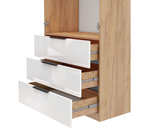 Шкаф 2-х дверный с ящиками 90 см Люкс