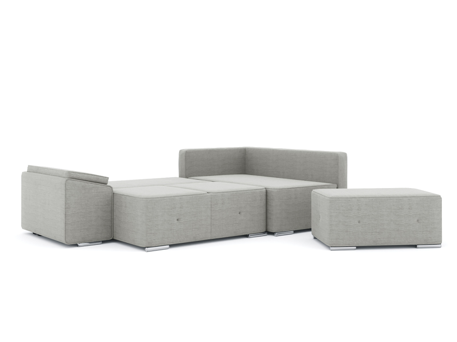 Диваны угловые в гостиную, Диван-кровать угловой Хавьер  ПБ еврокнижка, рогожка Люкс