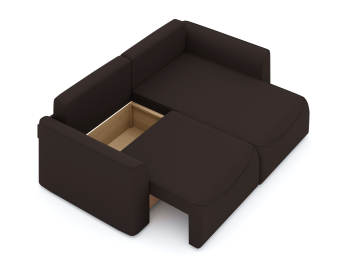 Диван-кровать угловой Рафаэль еврокнижка НПБ, велюр