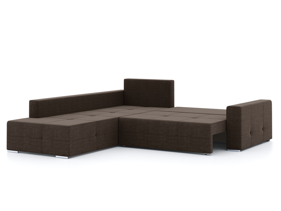 Диваны угловые в гостиную, Диван-кровать угловой Леос НПБ, рогожка Люкс