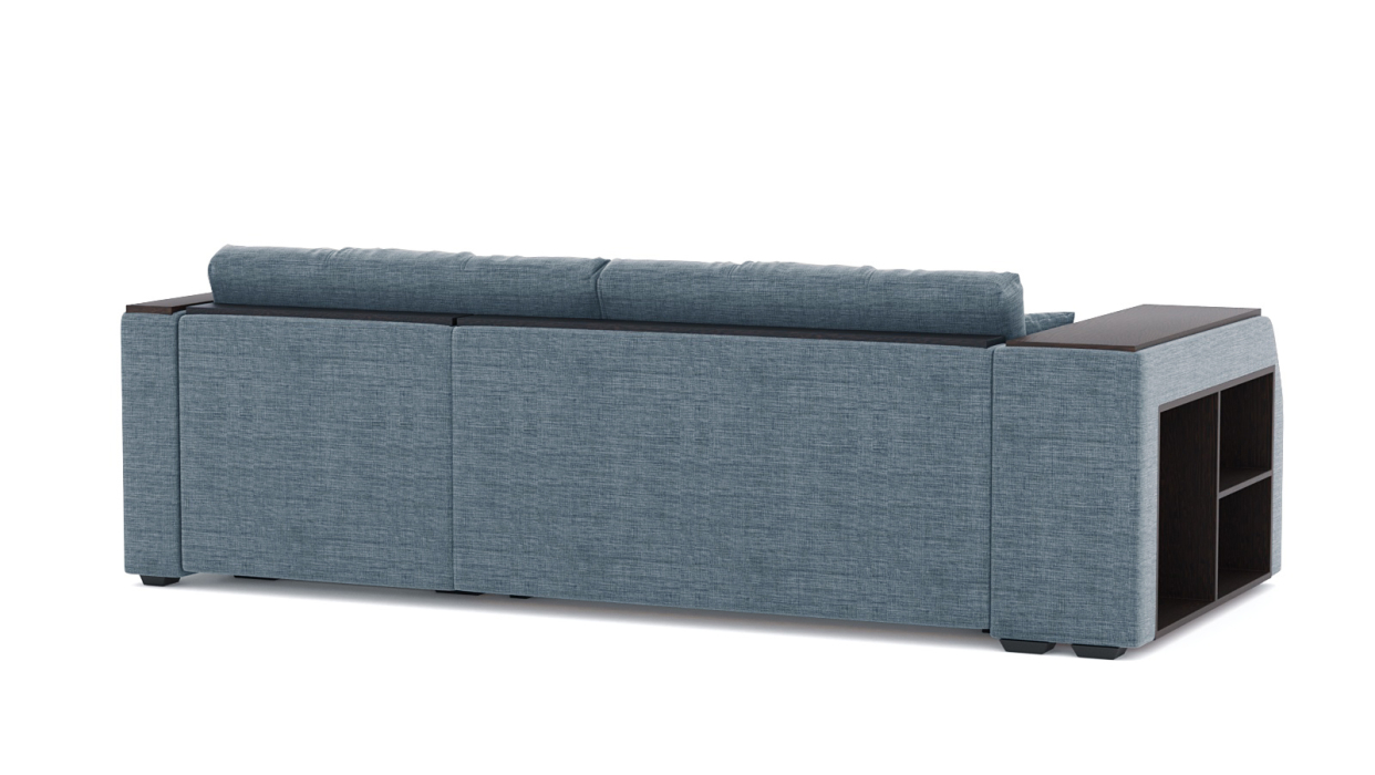 Диваны угловые в гостиную, Диван-кровать угловой Брюссель дельфин, рогожка