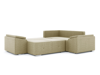 Диван-кровать угловой Хавьер 1 ПБ еврокнижка, рогожка