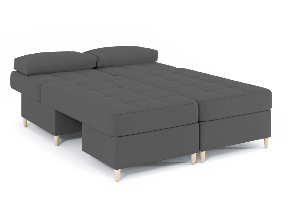 Диваны угловые в гостиную, Диван-кровать угловой Оливер 2 еврокнижка-трансформер, велюр