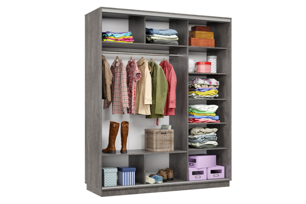 Шкафы-купе 3-х дверные, Шкаф-купе Премьер Лайт 22 (05;05;05) трехдверный