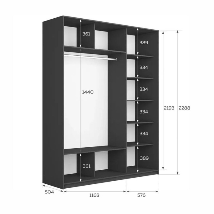 Шкафы-купе 3-х дверные, Шкаф-купе Прайм 3-х дверный Стекла хаки/ДСП/Доводчики 210х57х230