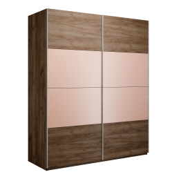 Шкаф-купе Эста 2-х дверный ДСП/Стекла пудра/Доводчик 160х66х240