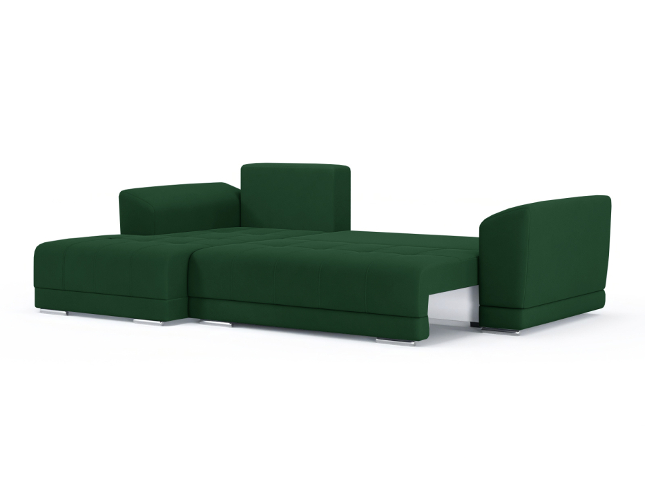 Диваны угловые в гостиную, Диван-кровать угловой Рентон еврокнижка, велюр