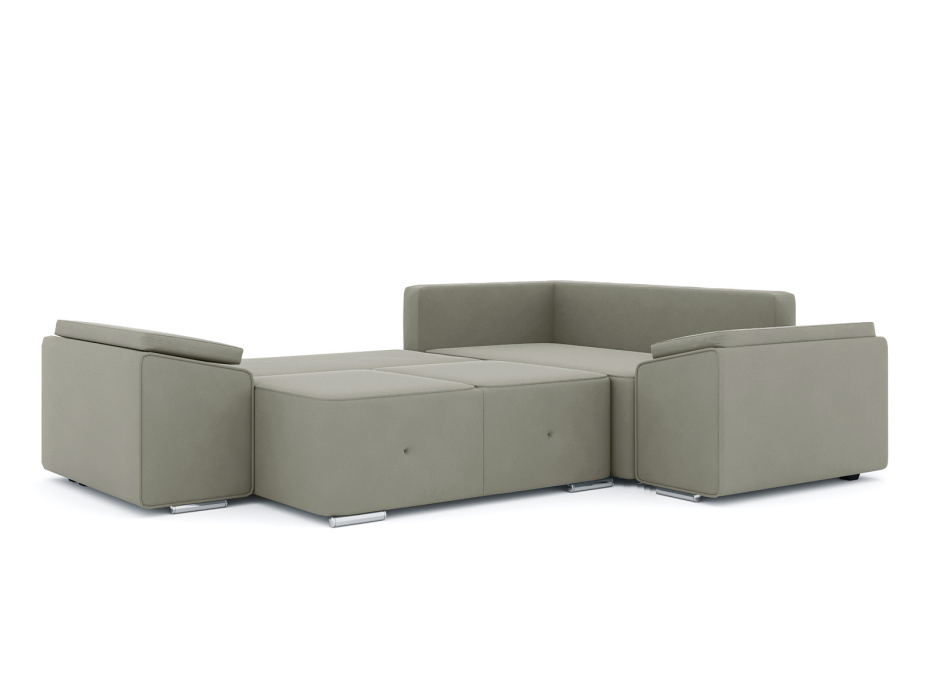 Диваны угловые в гостиную, Диван-кровать угловой Хавьер 1 ПБ еврокнижка, велюр