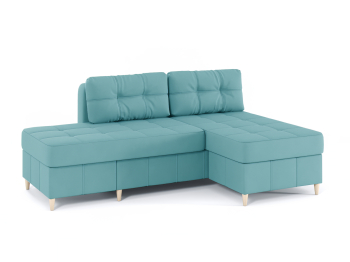 Диван-кровать угловой Оливер Люкс 2 еврокнижка-трансформер, велюр